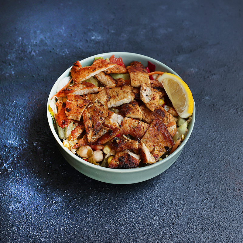 ızgara tavuk bonfile salata